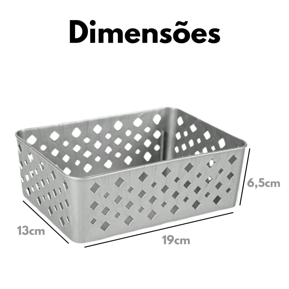 Linha 5 Organizadores Estruturados Velanza Grigio Scuro - Divisores de Closet